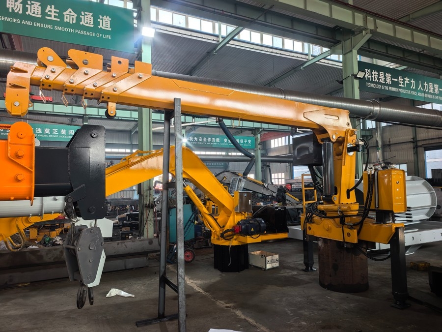 挖抓船吊固定吊车载吊总成 